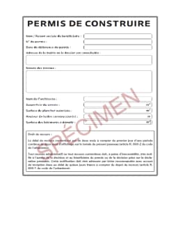 Spécimen du PDF : Modèles de panneaux de chantier