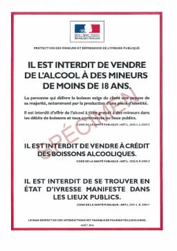 Spécimen du PDF : Alcool à emporter : mineurs
